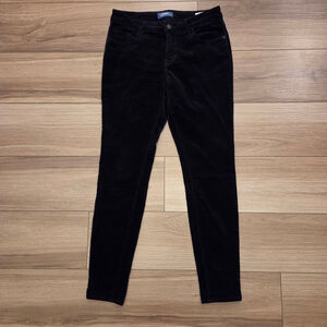 Old Navy Black Velvet Rockstar Mid-Rise Skinny leg pants Size 4